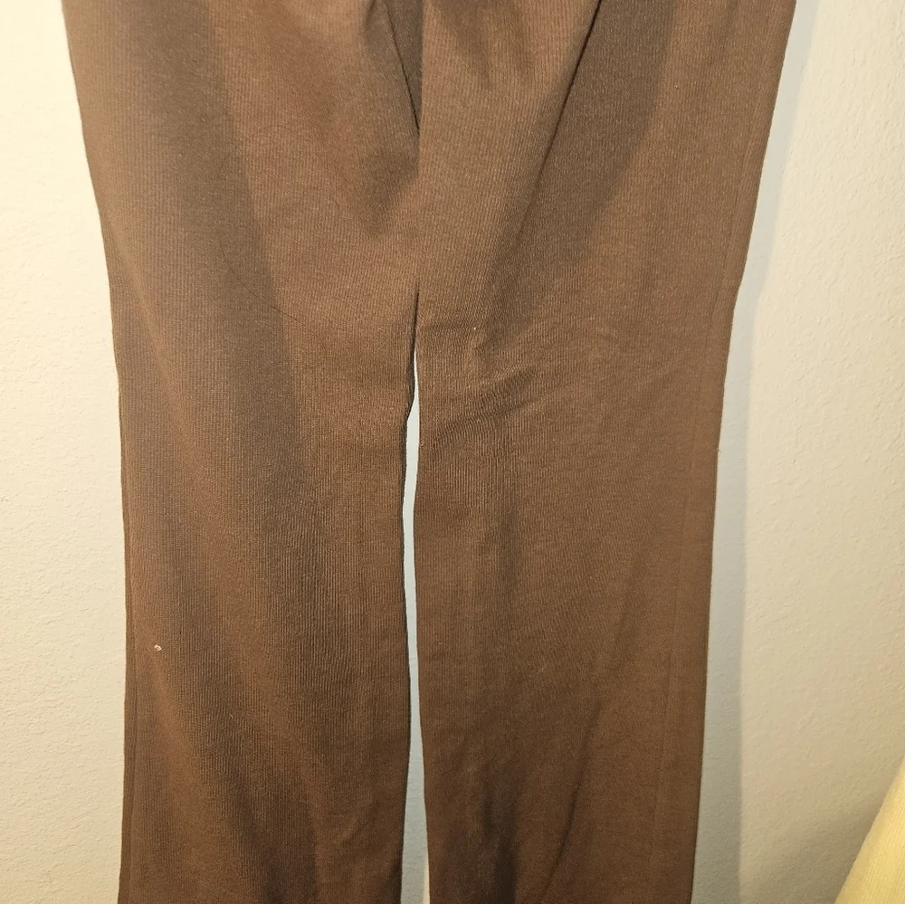 Pac Sun Womans Brown Flared Leg Leggings Size M - Picture 8 of 11
